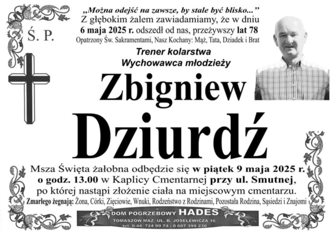 Zmarł Zbigniew Dziurdź