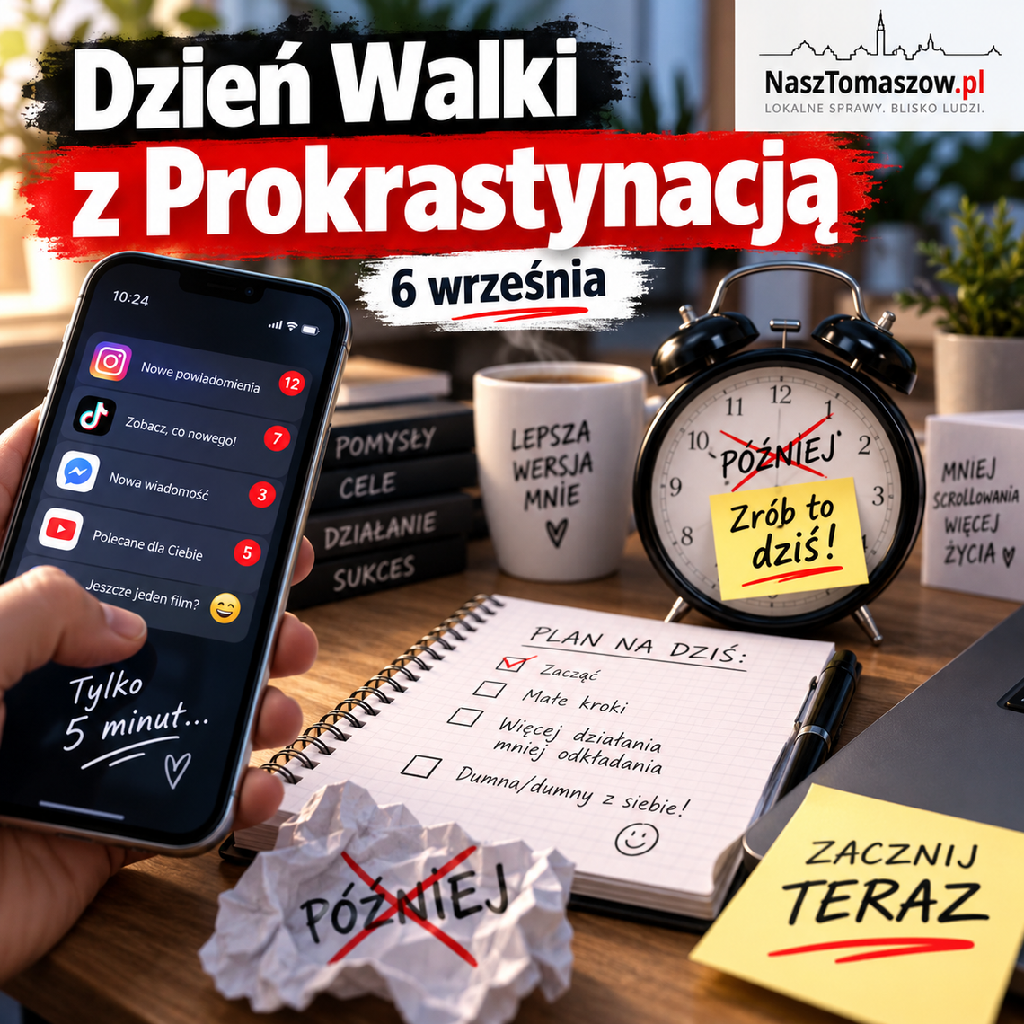 „Zrobię to później”. Dziś Dzień Walki z Prokrastynacją „Zrobię to później”. Dziś Dzień Walki z Prokrastynacją
