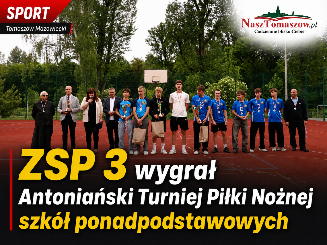 ZSP 3 wygrał Antoniański Turniej Piłki Nożnej szkół ponadpodstawowych