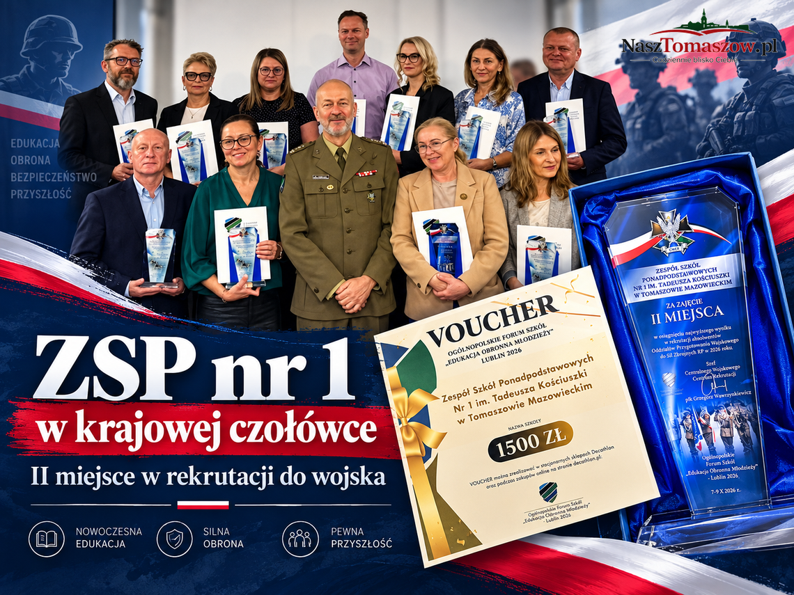 ZSP nr 1 z Tomaszowa w krajowej czołówce. II miejsce w rekrutacji do wojska ZSP nr 1 z Tomaszowa w krajowej czołówce. II miejsce w rekrutacji do wojska
