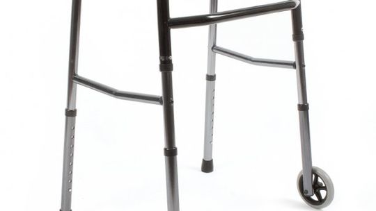 Twój Sklep Medyczny - Balkonik aluminiowy składany, dwukołowy