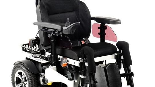 Wózek inwalidzki z napędem elektrycznym DE LUXE LIFT