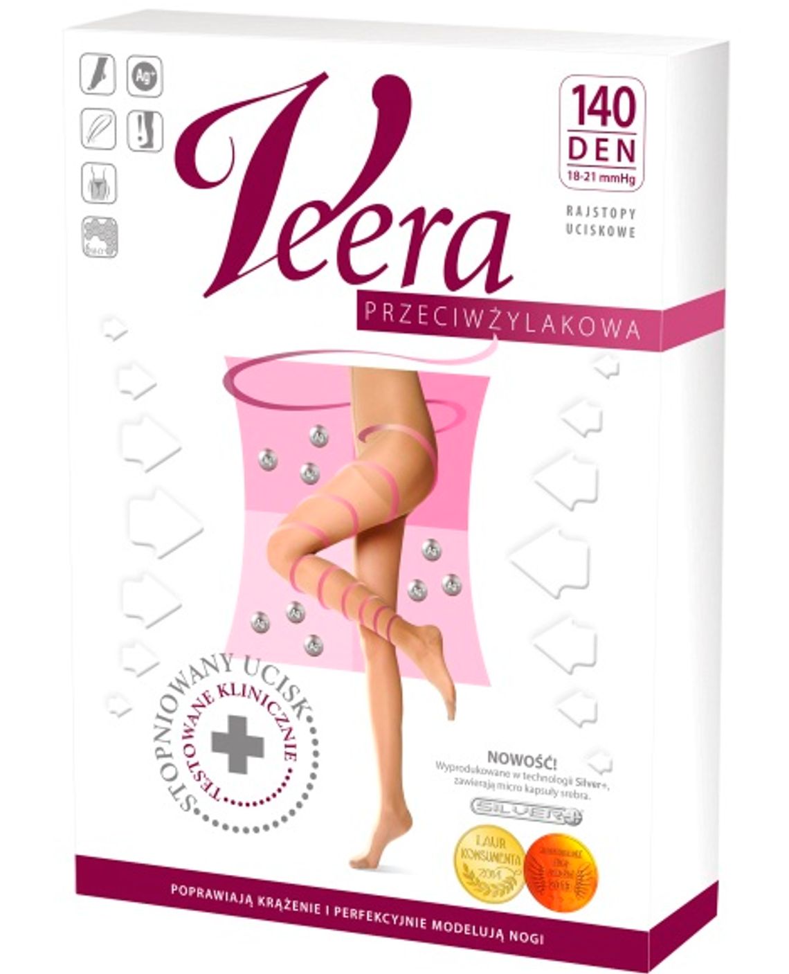 Rajstopy 70 DEN bezmajtkowe