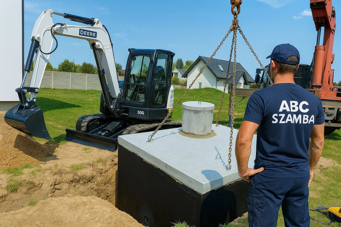 Montaż szamb betonowych
