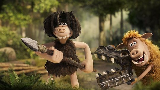 Bajanie na szklanym ekranie - projekcja filmu animowanego pt. „Jaskiniowiec”    