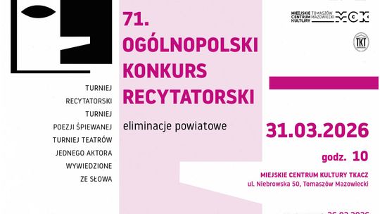 Eliminacje powiatowe 71. Ogólnopolskiego Konkursu Recytatorskiego