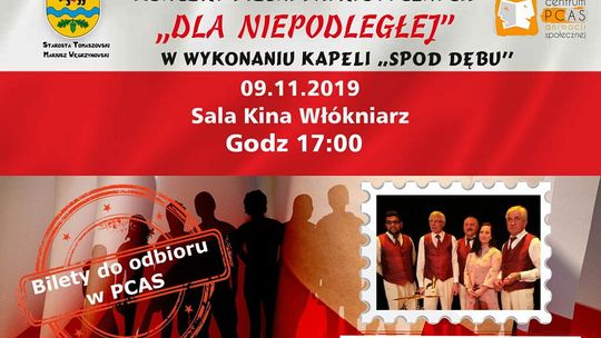 Koncert pieśni patriotycznych ,,Dla Niepodległej”