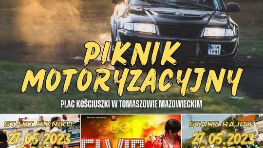 Piknik i rajd motoryzacyjny na placu Kościuszki