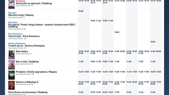 Repertuar kina Helios