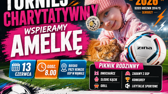 Turniej Charytatywny Football Cup 2026 – Wspieramy Amelkę