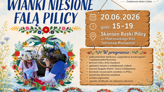 Wianki Niesione Falą Pilicy