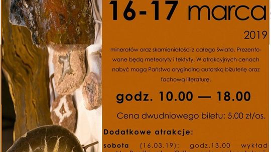 Wystawa - Giełda Minerałów, Skał, Skamieniałości i Wyrobów Jubilerskich     