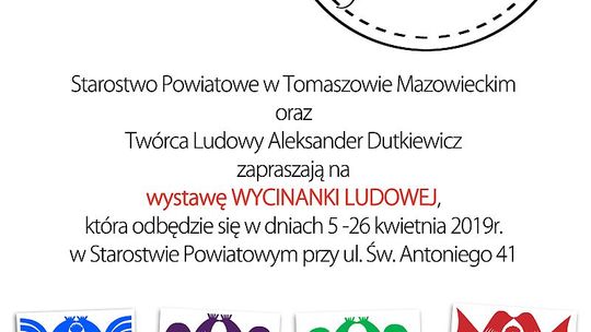 Wystawa wycinanki ludowej Aleksandra Dutkiewicza