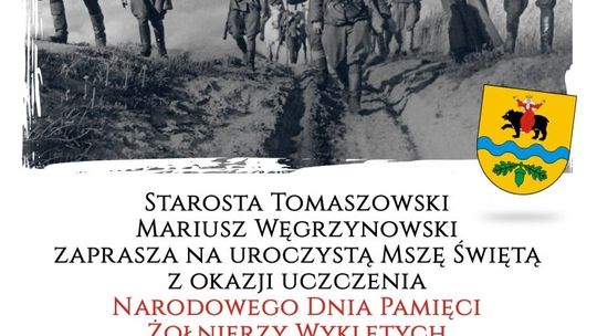 Zaproszenie na obchody z okazji Narodowego Dnia Pamięci Żołnierzy Wyklętych