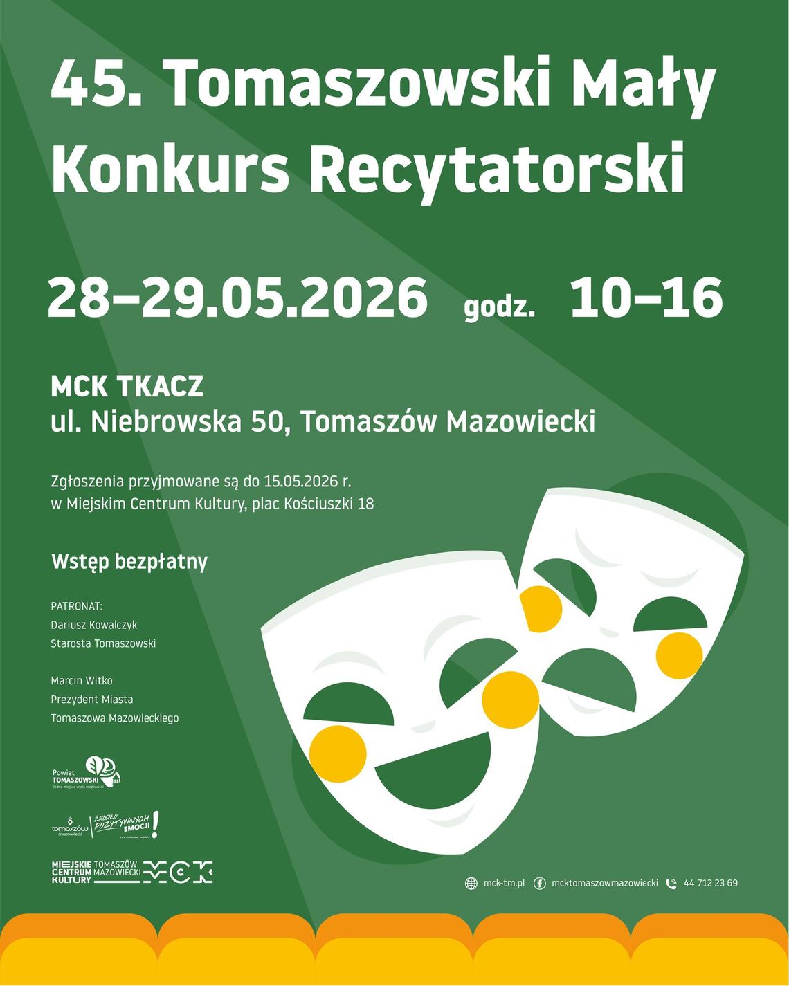 45. Tomaszowski Mały Konkurs Recytatorski – Turniej Powiatowy