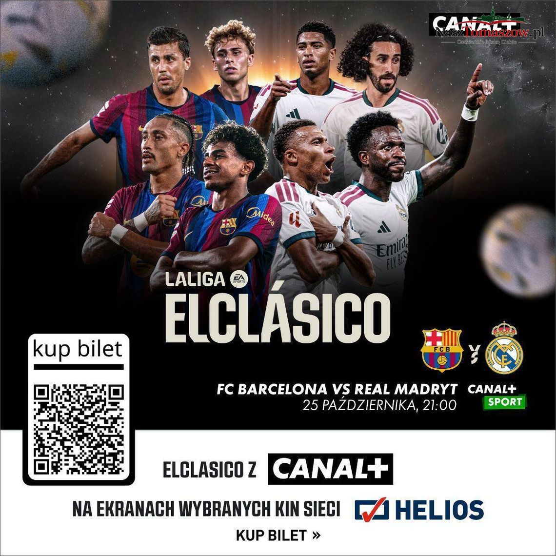 Barcelona kontra Real Madryt. El Clásico także w Tomaszowie! Kibice zasiądą w kinie Barcelona kontra Real Madryt. El Clásico także w Tomaszowie! Kibice zasiądą w kinie