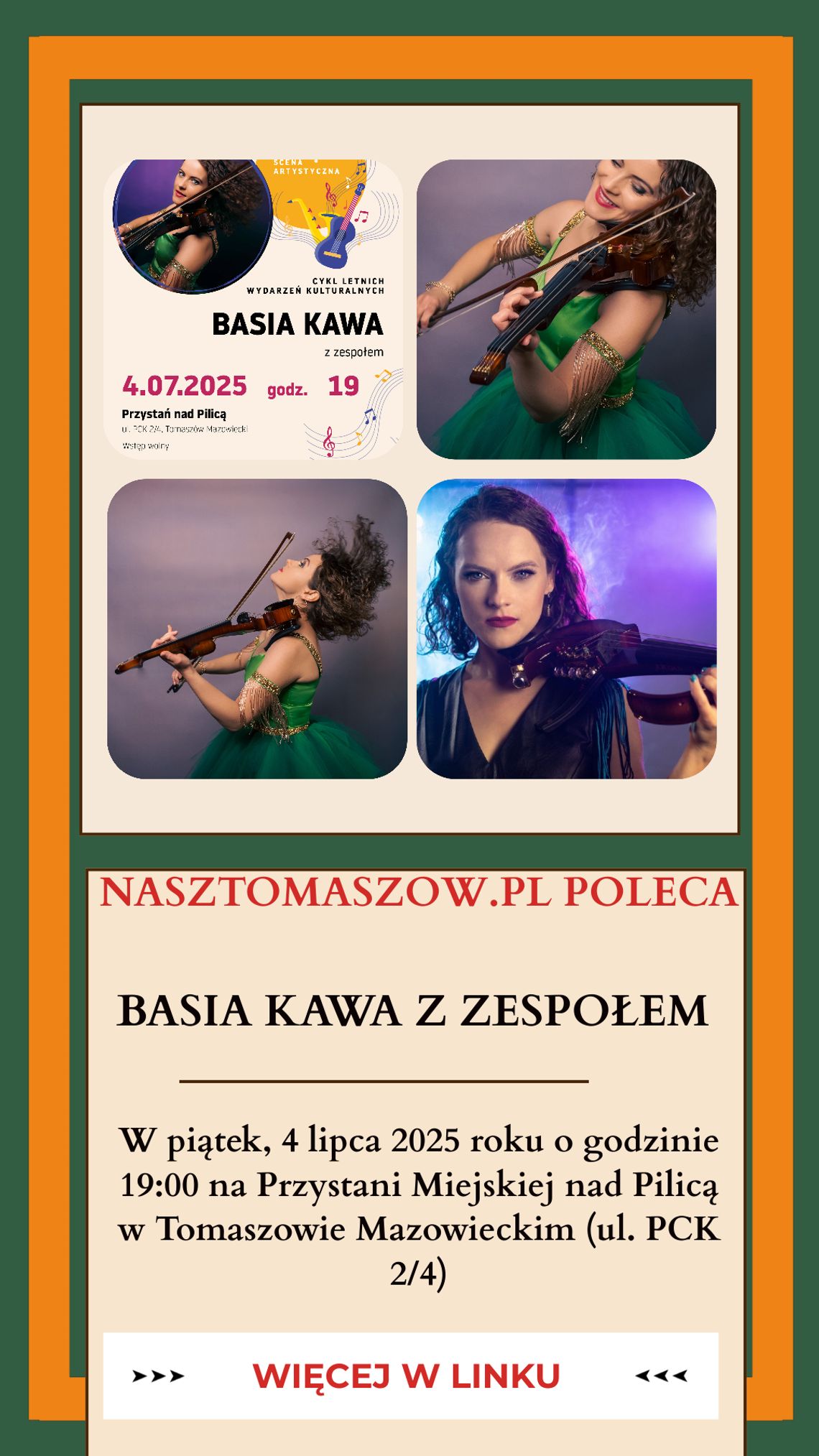 Basia Kawa z zespołem - Letnia Scena Artystyczna Basia Kawa z zespołem - Letnia Scena Artystyczna