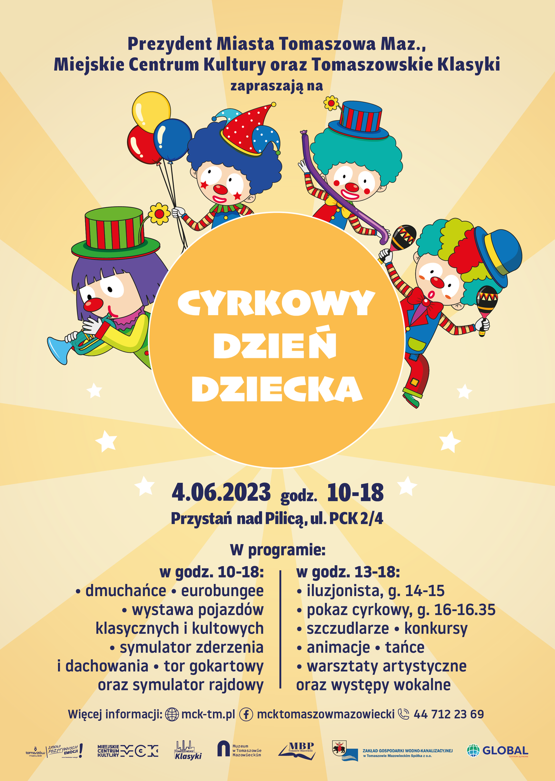 „Cyrkowy Dzień Dziecka” na Przystani nad Pilicą