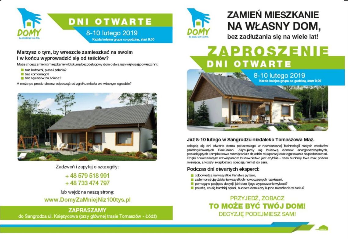 Dni otwarte domu za mniej niż 100 tysięcy Dni otwarte domu za mniej niż 100 tysięcy