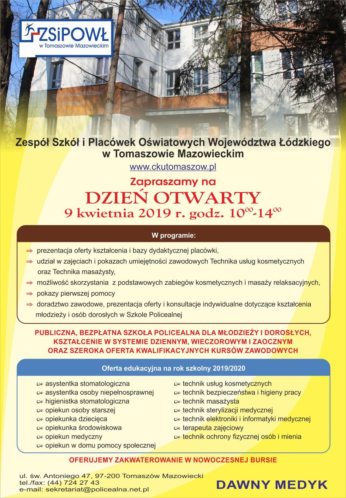 Dzień otwarty w Zespole Szkół i Placówek Oświatowych Województwa Łódzkiego w Tomaszowie Mazowieckim