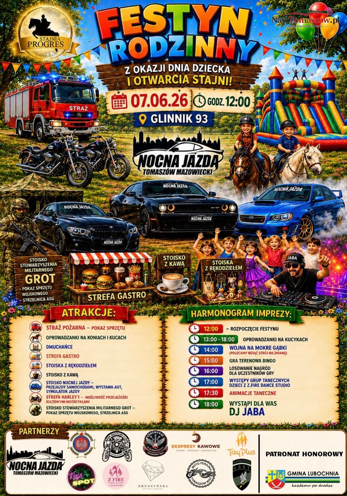 Festyn Rodzinny z okazji Dnia Dziecka i otwarcia stajni