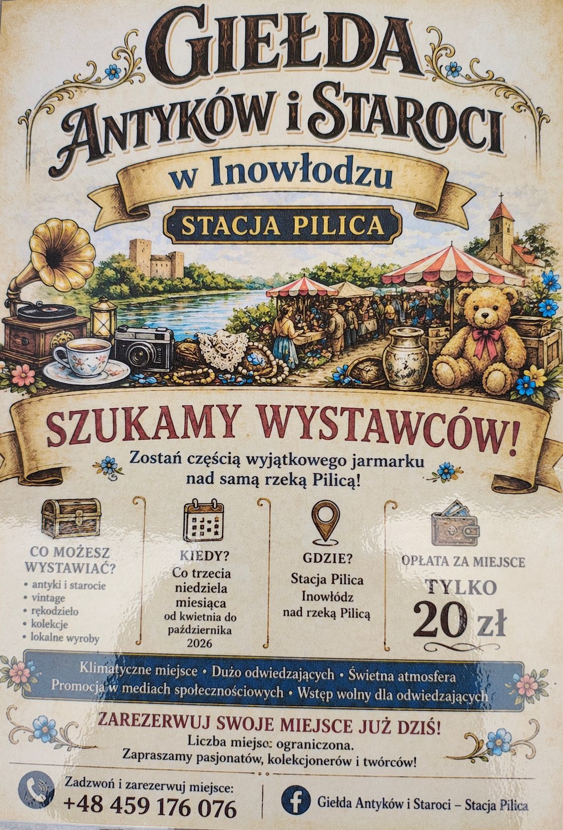 Giełda Antyków i Staroci w Inowłodzu – Stacja Pilica