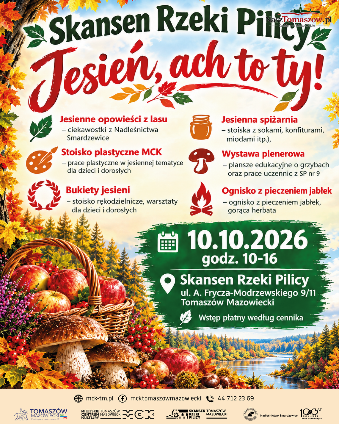 Jesień, ach to ty! Plakat wydarzenia Jesień, ach to ty! w Skansenie Rzeki Pilicy w Tomaszowie Mazowieckim