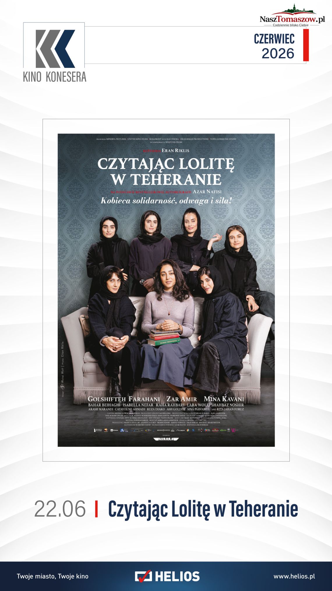 Kino Konesera: Czytając Lolitę w Teheranie Kino Konesera: Czytając Lolitę w Teheranie