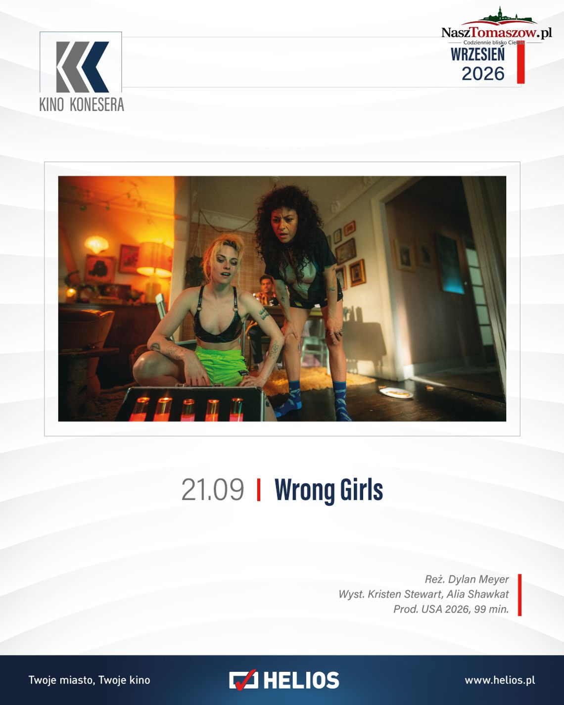 Plakat Kina Konesera zapowiadający film Wrong Girls we wrześniu 2026