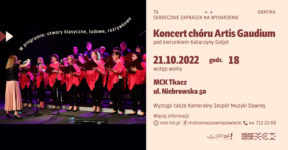 Koncert chóru Artis Gaudium Koncert chóru Artis Gaudium