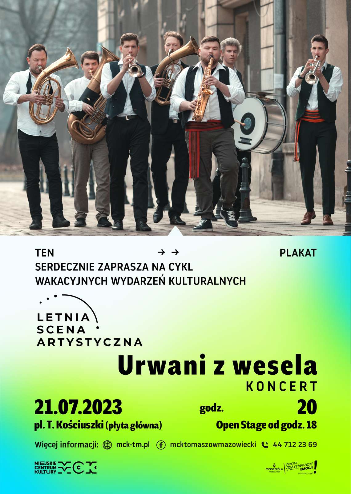 Letnia Scena Artystyczna – zagrają „Urwani z wesela” Letnia Scena Artystyczna – zagrają „Urwani z wesela”