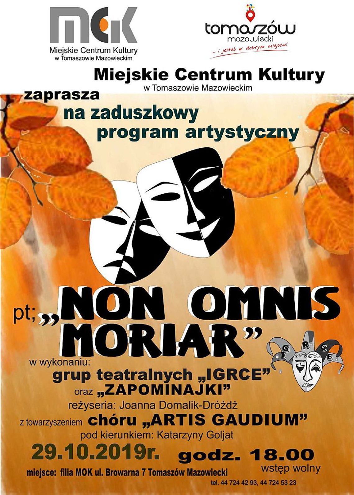 „Non omnis moriar” – zaduszkowy program artystyczny 