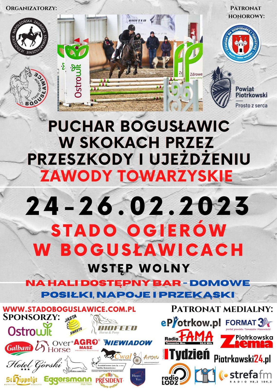 Puchar Bogusławic w Skokach przez Przeszkody i Ujeżdżeniu Zawody Towarzyskie Puchar Bogusławic w Skokach przez Przeszkody i Ujeżdżeniu Zawody Towarzyskie