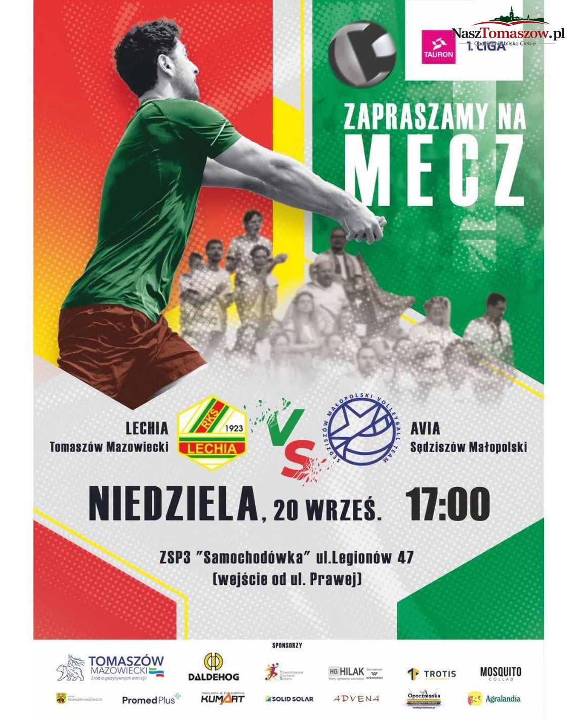 Siatkarskie emocje już w niedzielę. Lechia Tomaszów Mazowiecki zagra u siebie