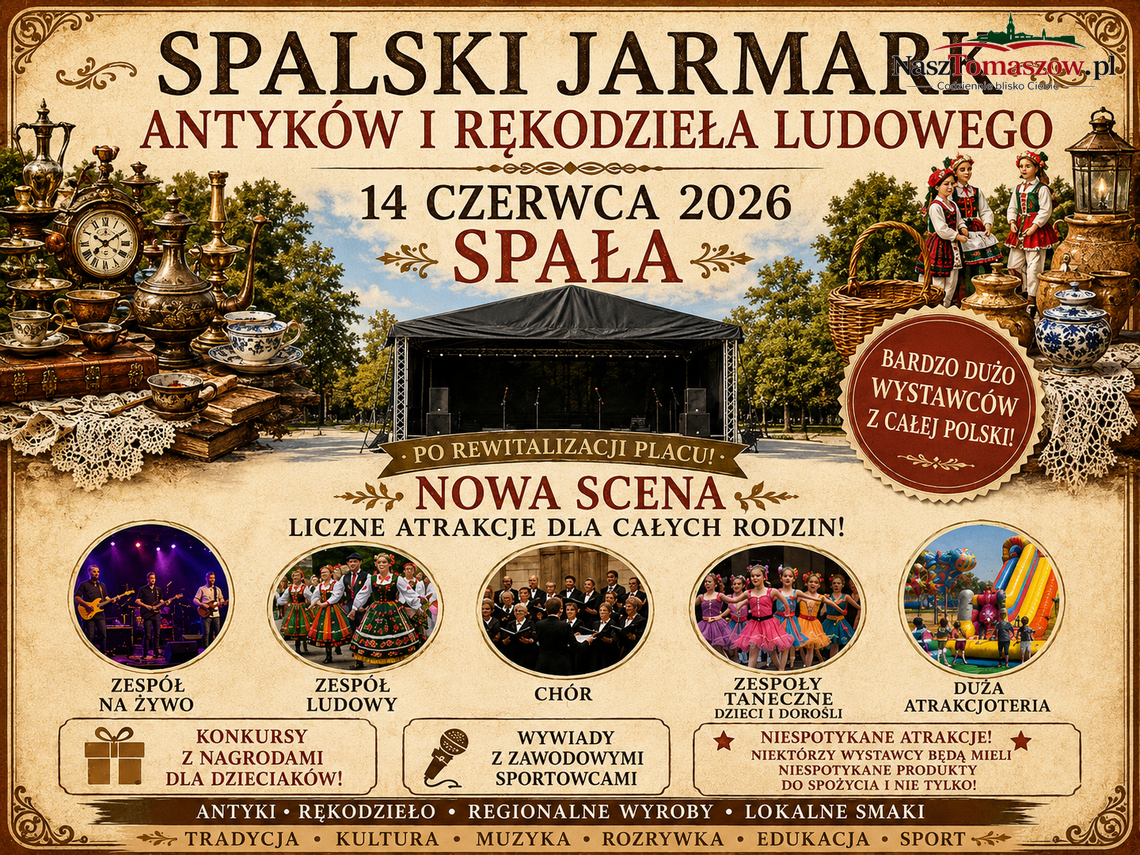 Spalski Jarmark Antyków i Rękodzieła Ludowego w Spale Spalski Jarmark Antyków i Rękodzieła Ludowego w Spale