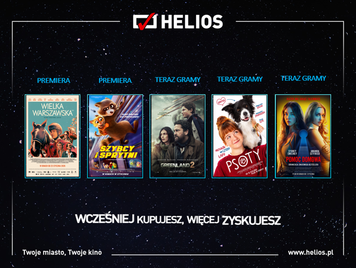 Styczniowe nowości w kinach Helios