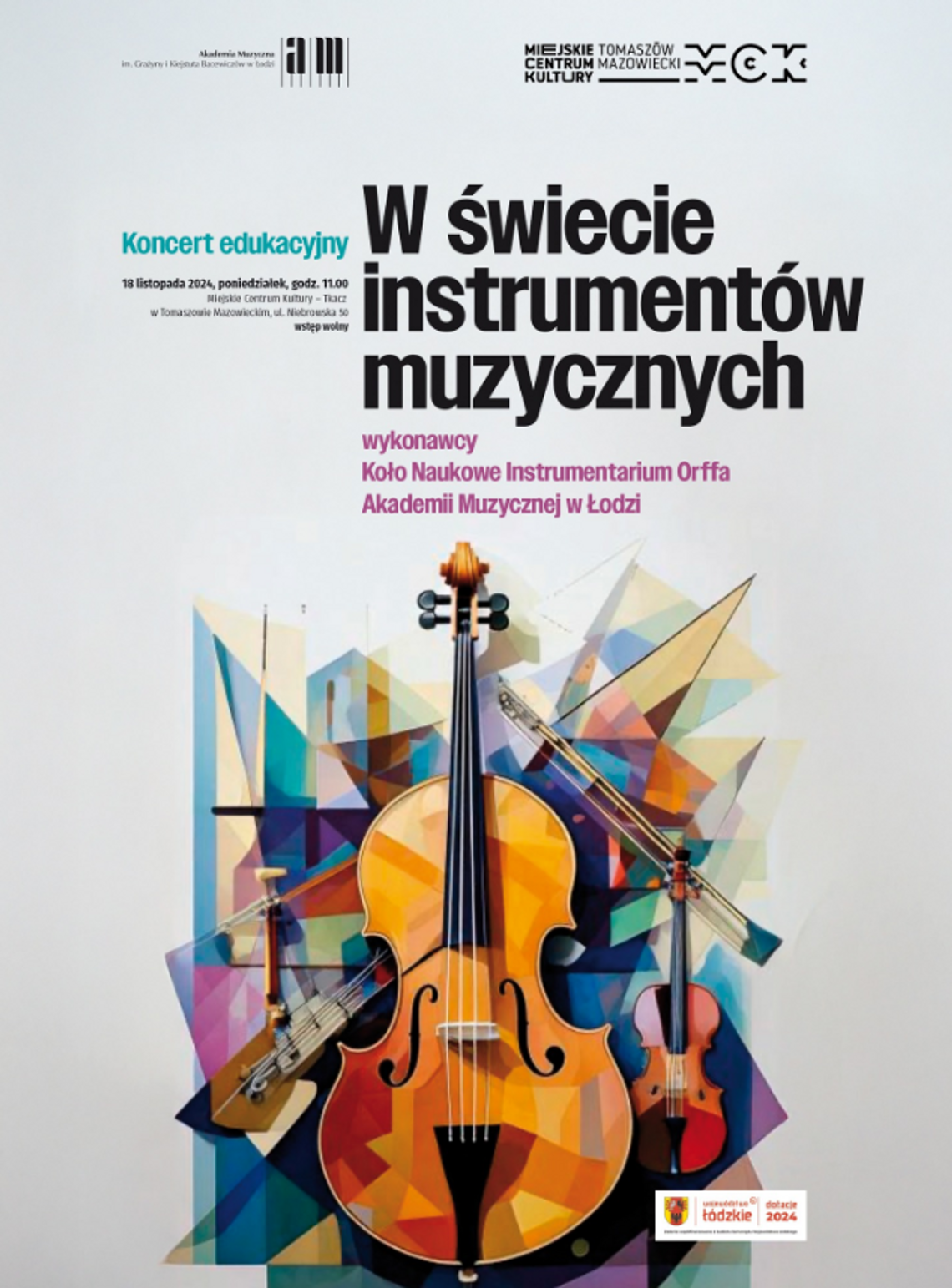 „W świecie instrumentów muzycznych” – koncert edukacyjny