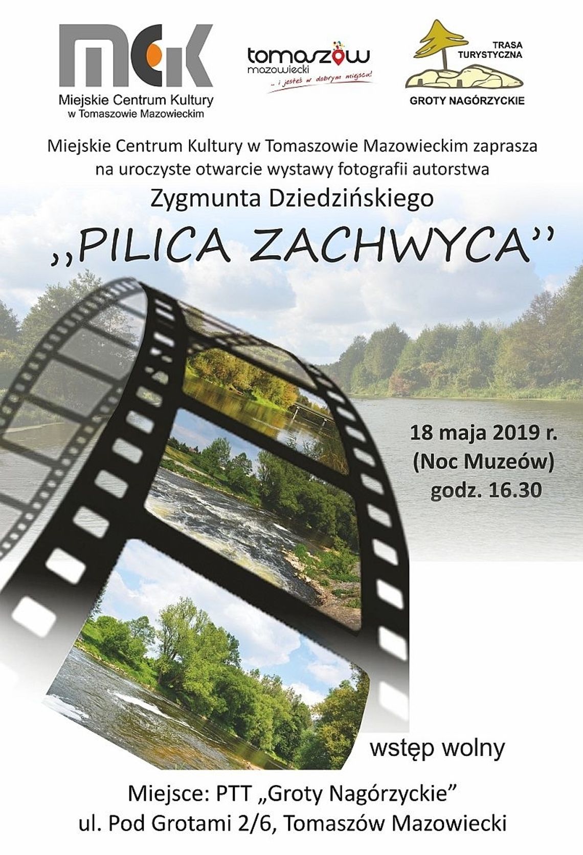 Wernisaż wystawy fotografii Zygmunta Dziedzińskiego "Pilica zachwyca"