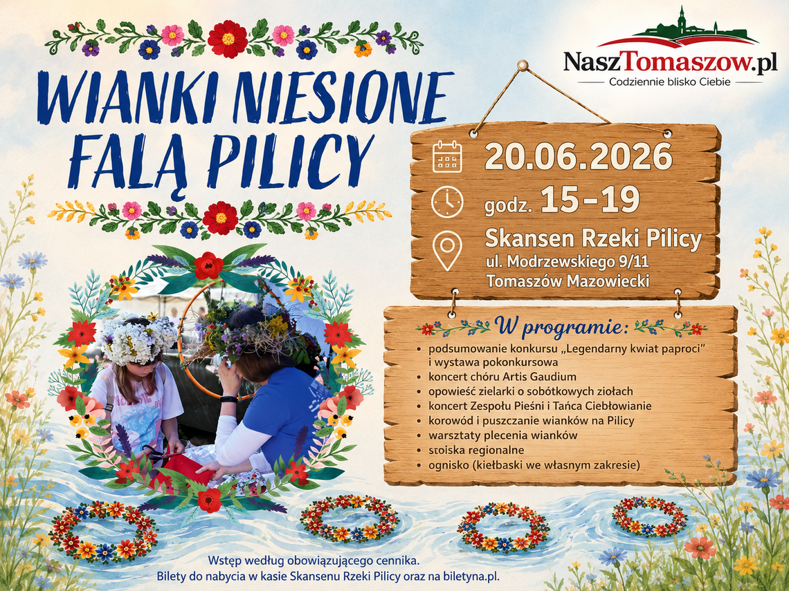 Wianki Niesione Falą Pilicy