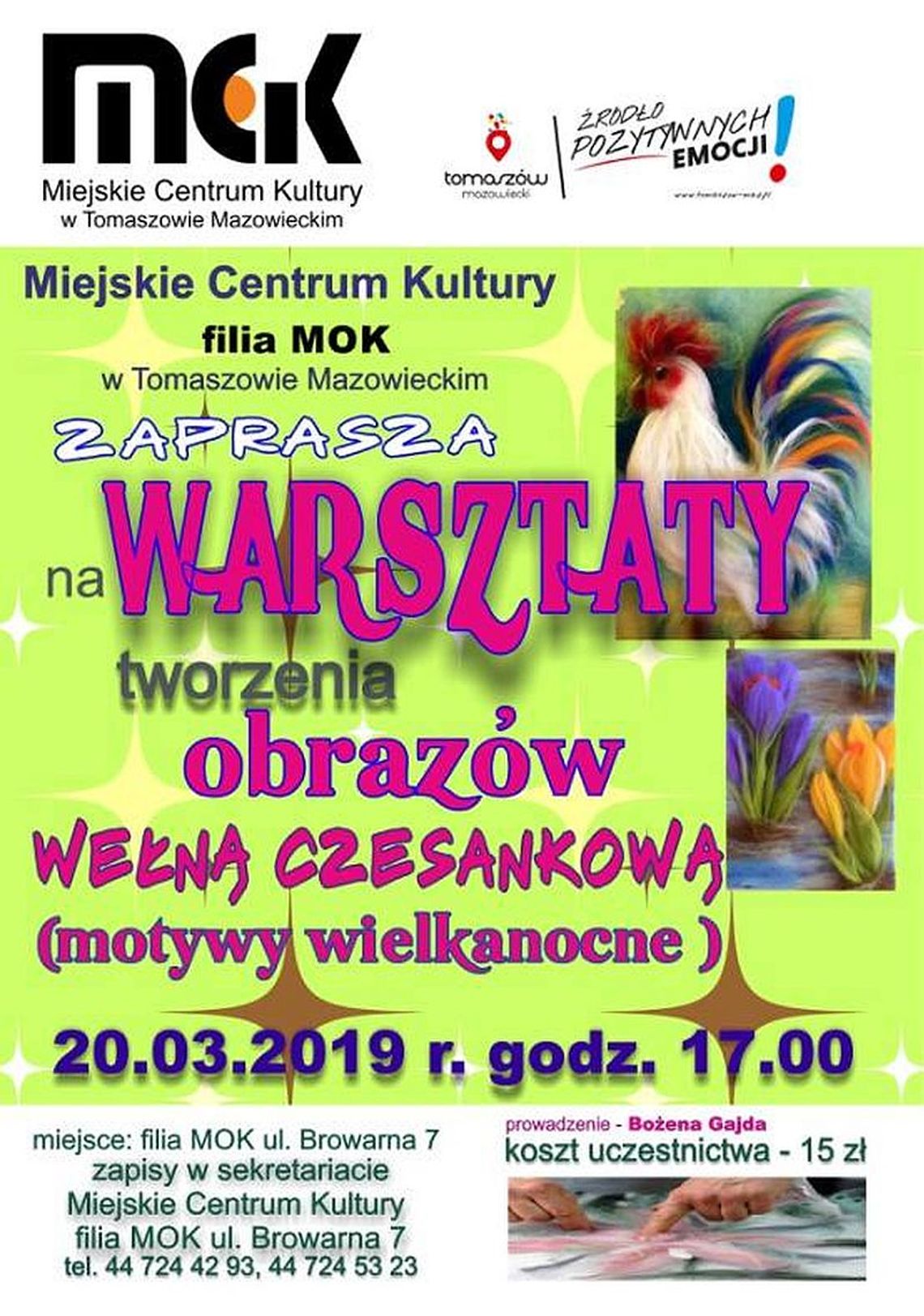 Wiosenne warsztaty z filcu Wiosenne warsztaty z filcu