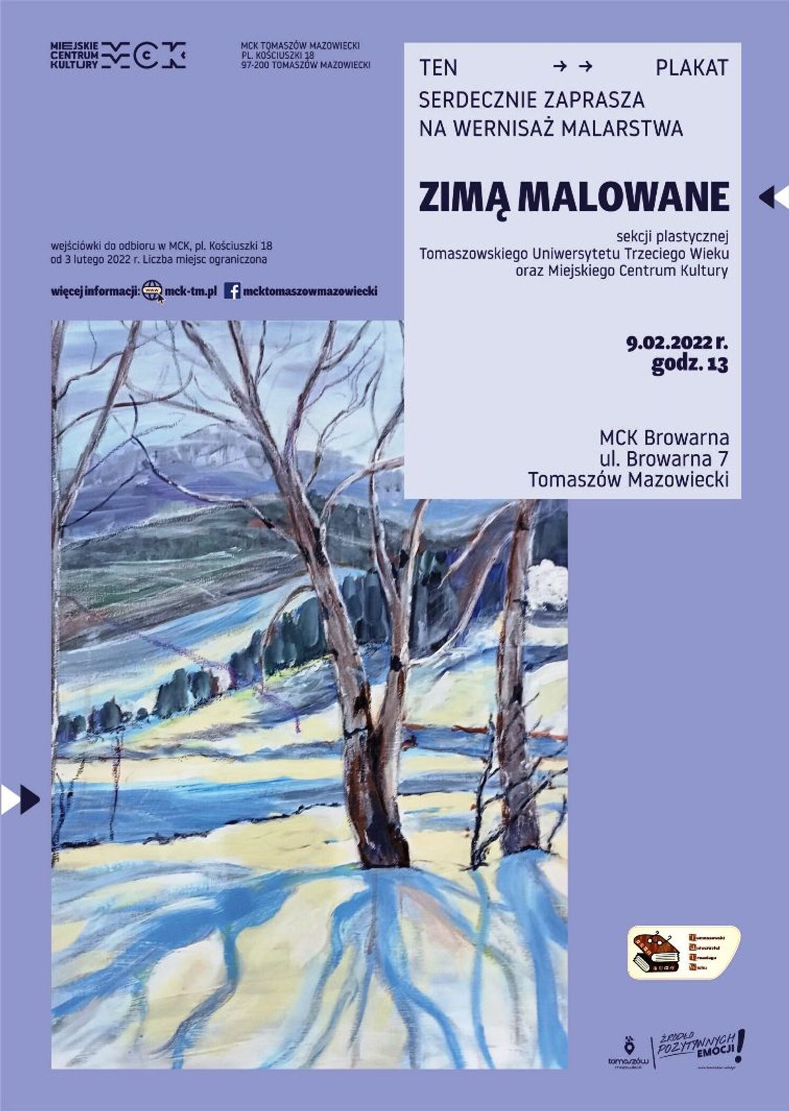 Zimą malowane – wystawa w MCK Browarna