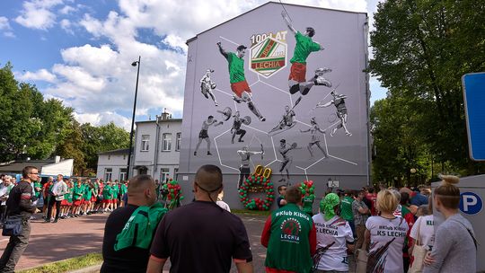 Mural na 100-lecie RKS Lechia