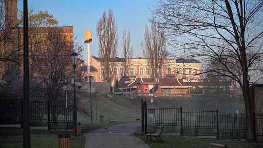 O samym świcie w centrum miasta....