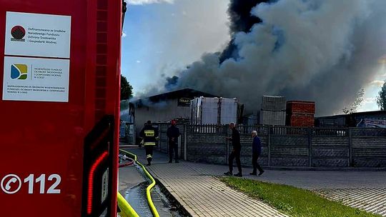 Palił się skład budowlany w Rzeczycy