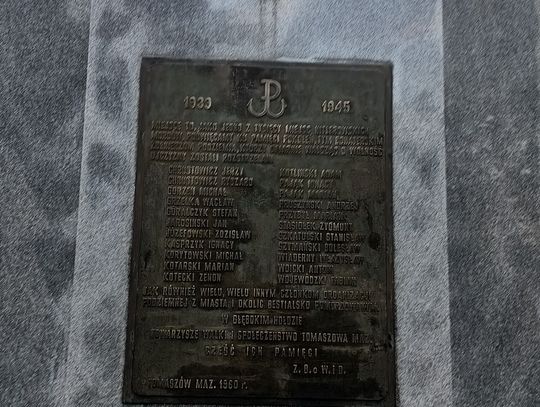 Społeczna akcja Ruchu Narodowego przy „miejscu straceń pod browarem” w Tomaszowie