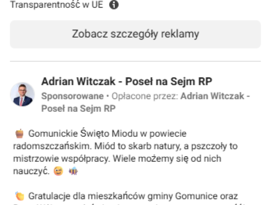 Adrian Witczak - Święto Miodu w Gomunicach