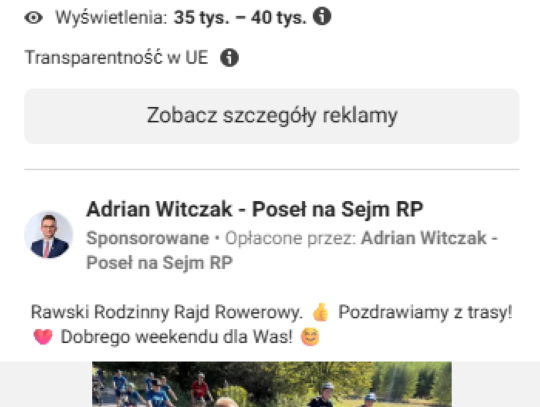 Adrian Witczak - na rowerze