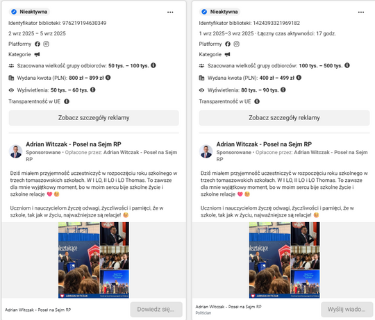 Adrian Witczak - rozpoczęcie roku szkolnego