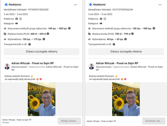 Adrian Witczak - lubi słoneczniki