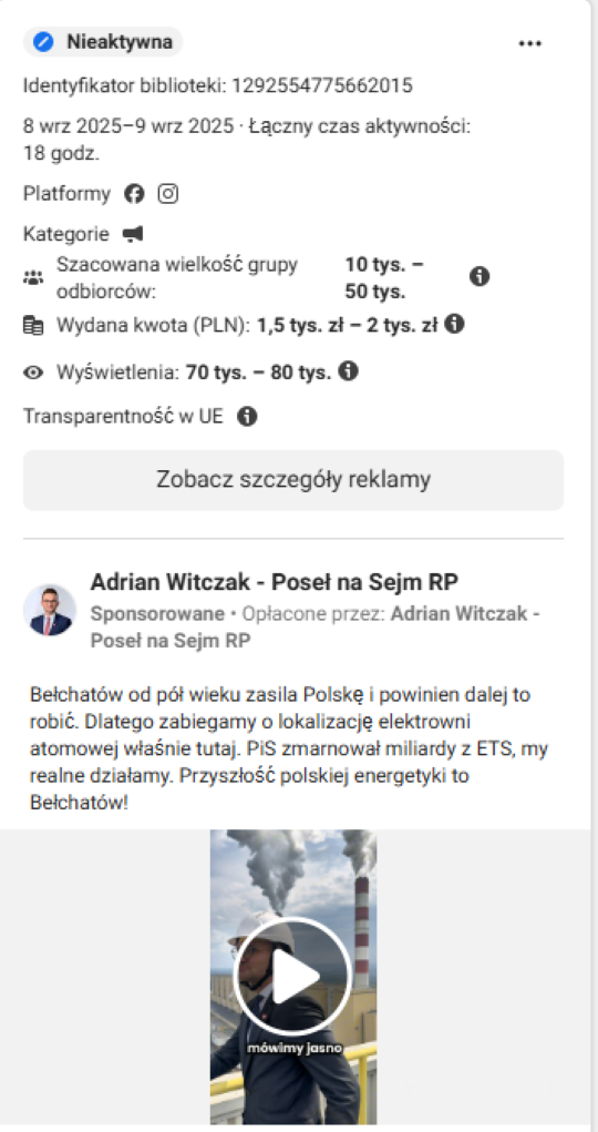 Adrian Witczak - specjalista od energetyki